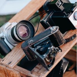 appareils photo vintage pour événements